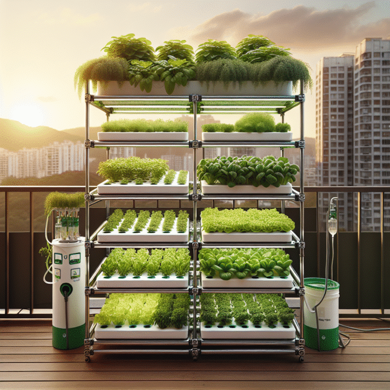 Compact hydroponic systems for balcony gardens