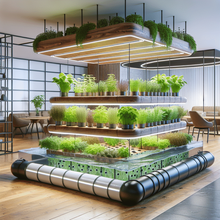 DIY floating raft hydroponic herb garden for indoor use