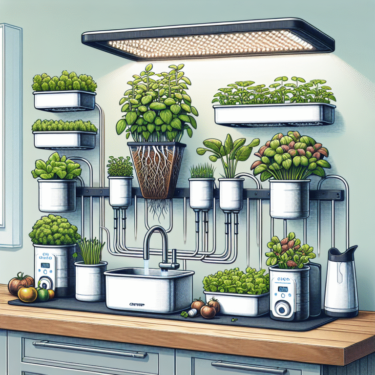 Indoor hydroponic kits that fit on countertops