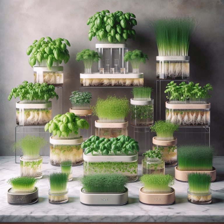 Countertop hydroponic garden ideas