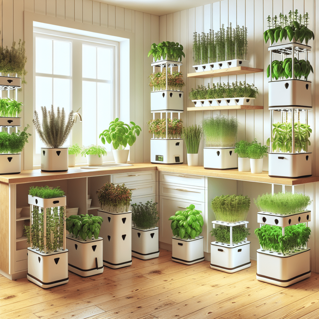 Leading hydroponic herb kits for small kitchens