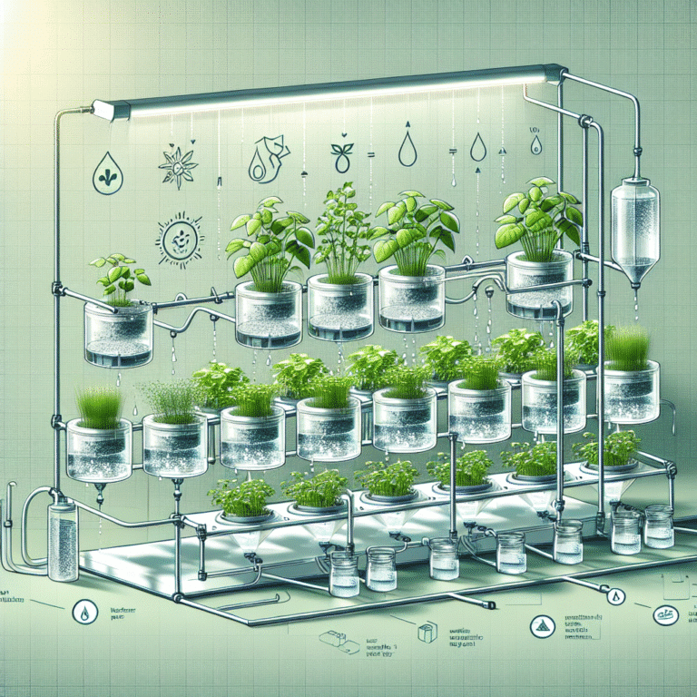 How to create a self-watering hydroponic herb system