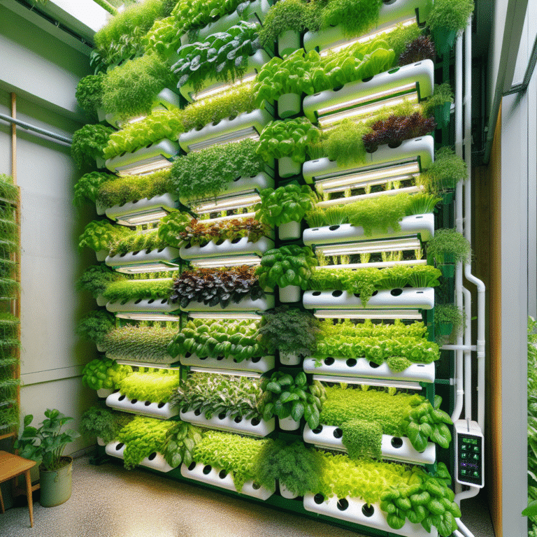 Maximizing space with a vertical hydroponic garden