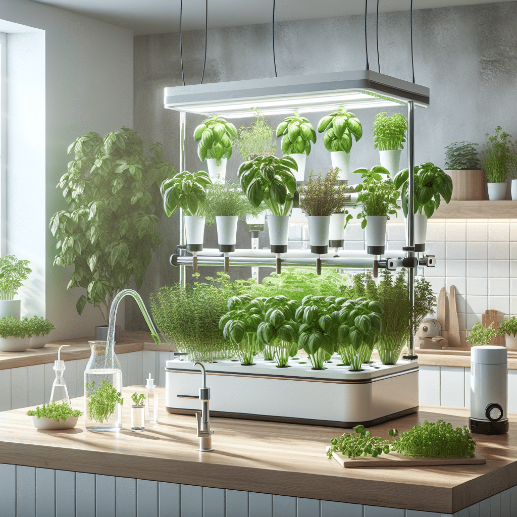 DIY hydroponic herb garden for small apartments