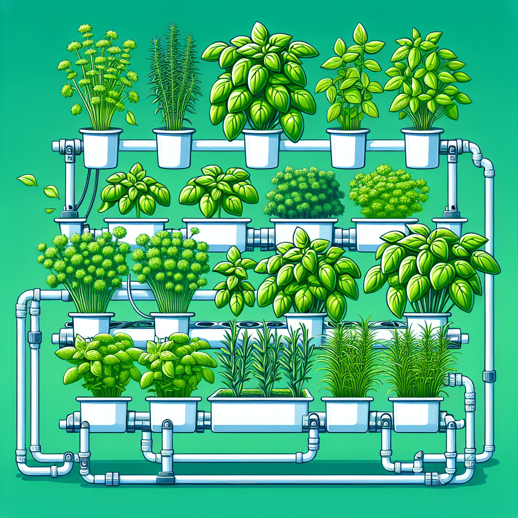 Organic hydroponic herb tips