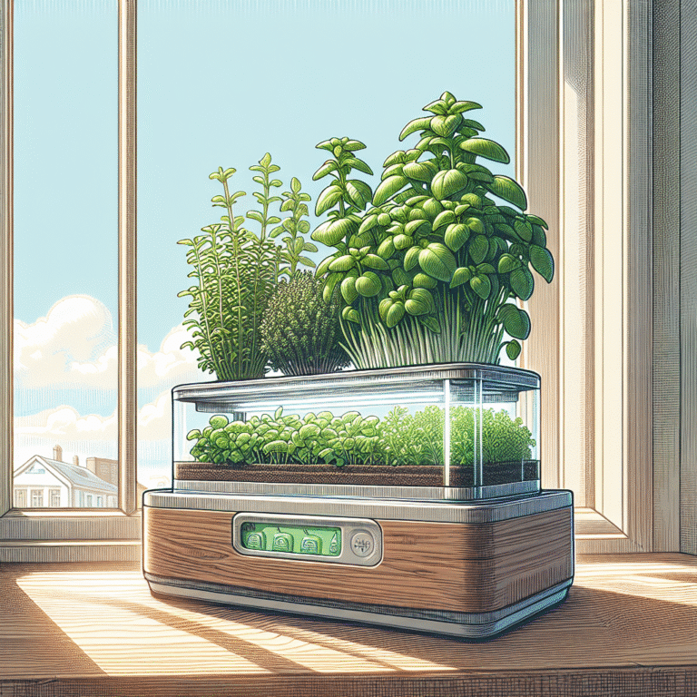 Building a mini hydroponic herb garden on your windowsill