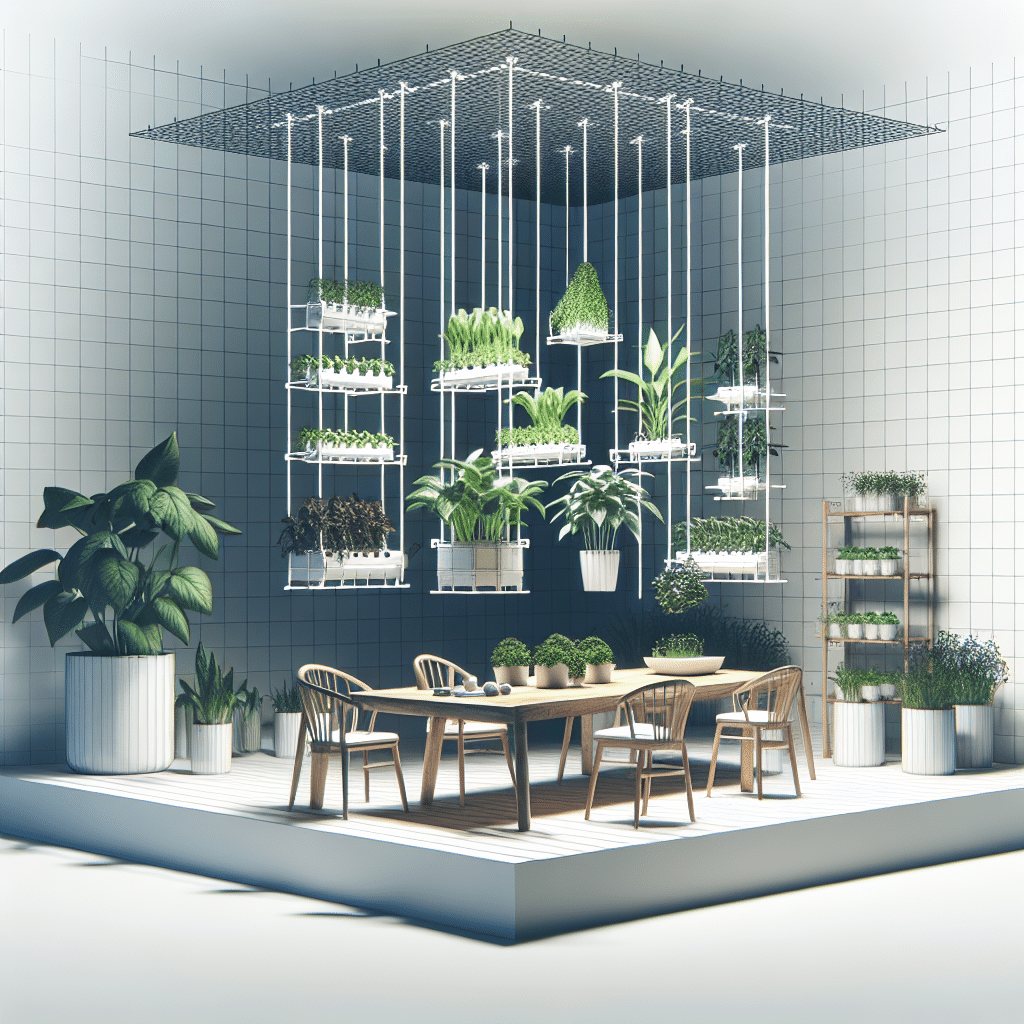 Stylish hydroponic garden setups