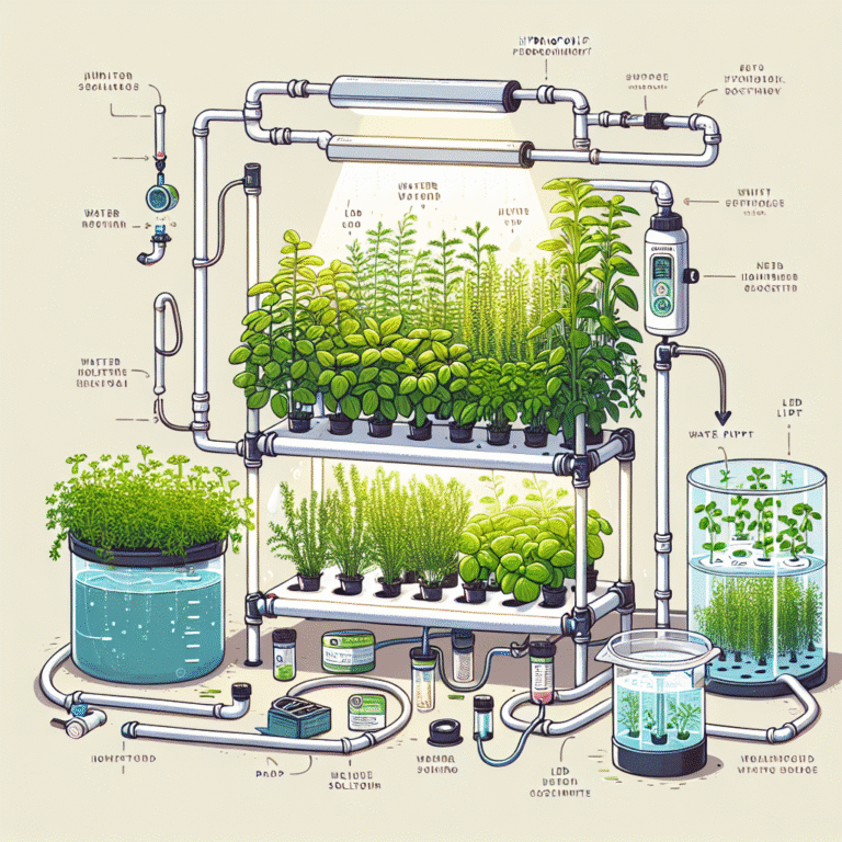 How to maintain your DIY hydroponic herb garden