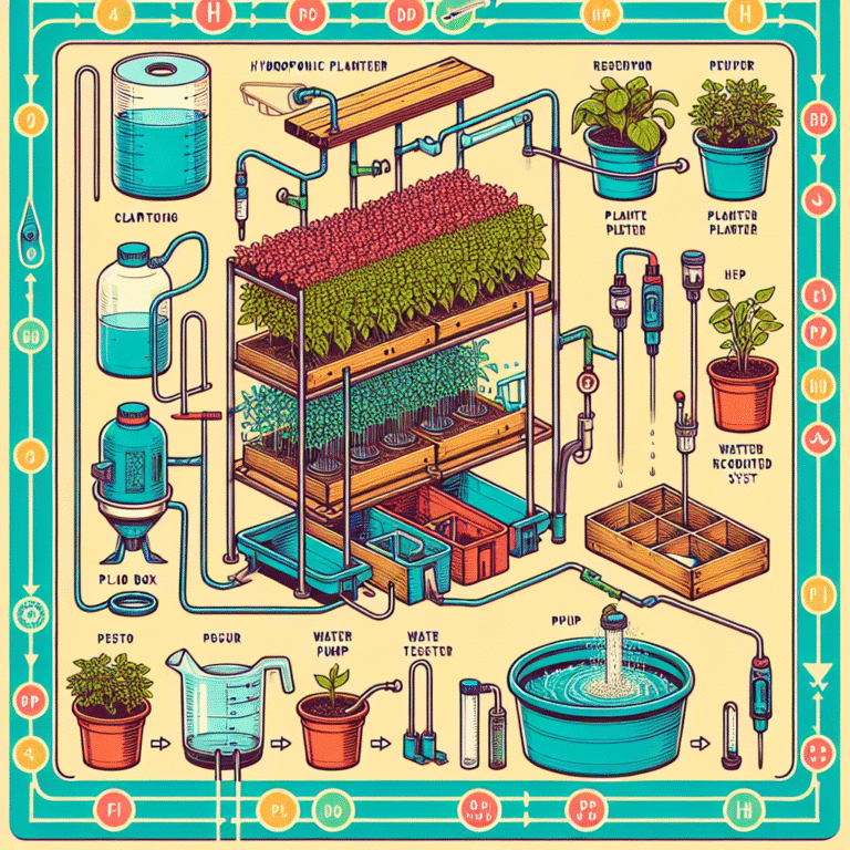 Step-by-step guide for creating your own hydroponic planter.