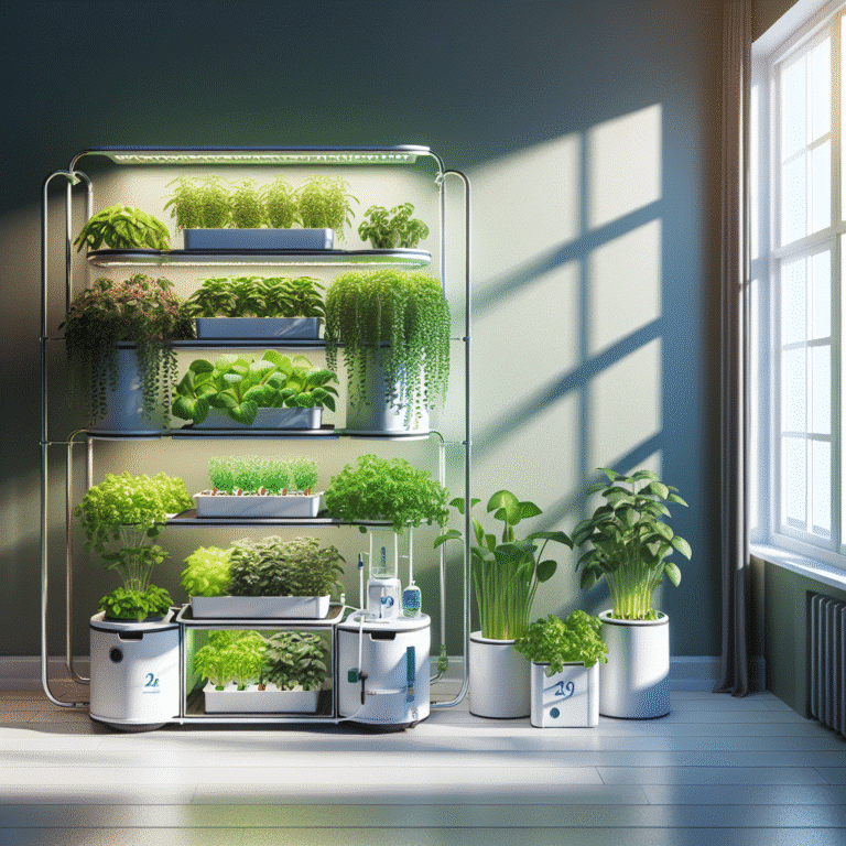 Compact hydroponic kits for limited spaces