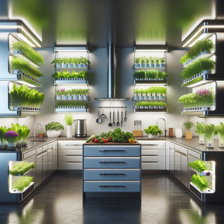 Modern hydroponic kitchen setups.