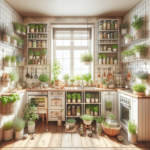 Optimal spots for indoor herbs in compact kitchens