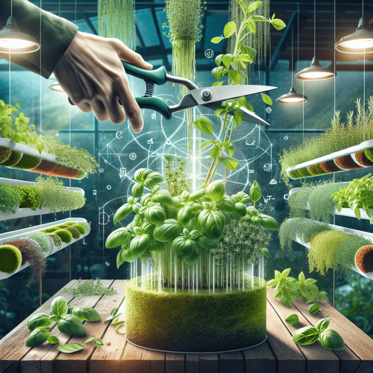 Hidroponic herb pruning guide