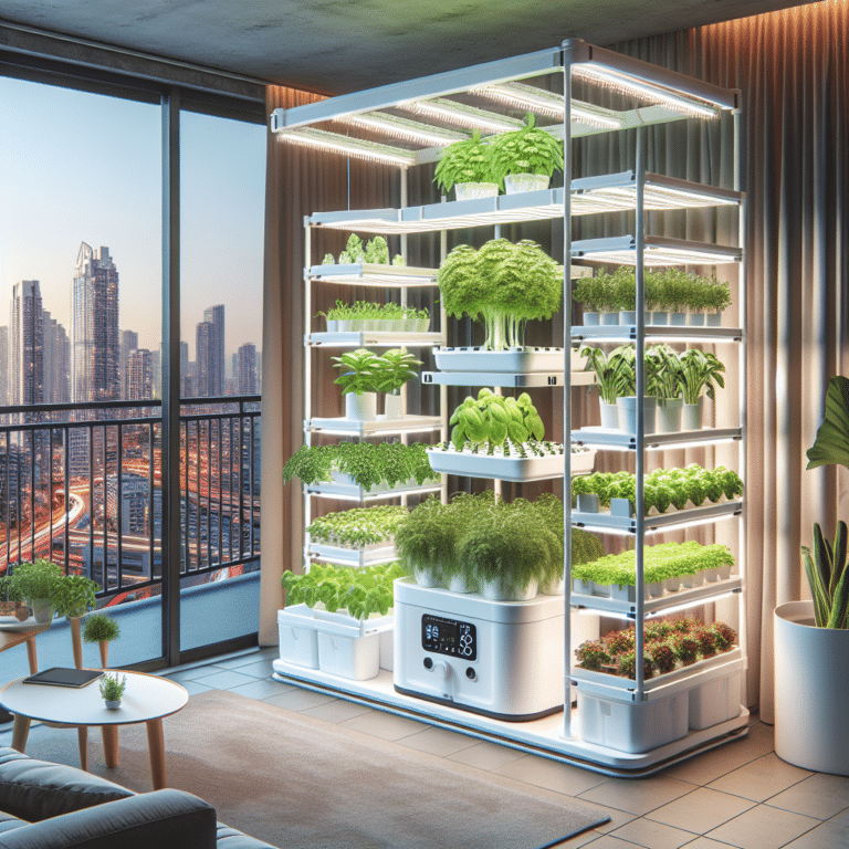 Compact and efficient hydroponic systems for city apartments