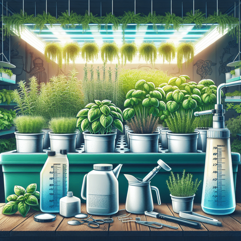 Fertilizing strategies for hydroponic herb health