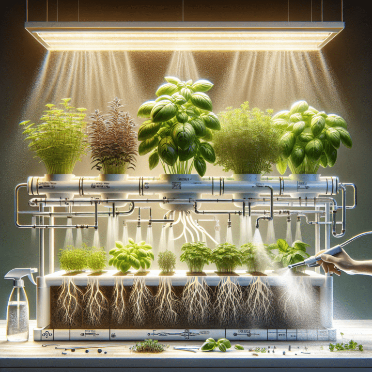 DIY hydroponic system maintenance for thriving herbs