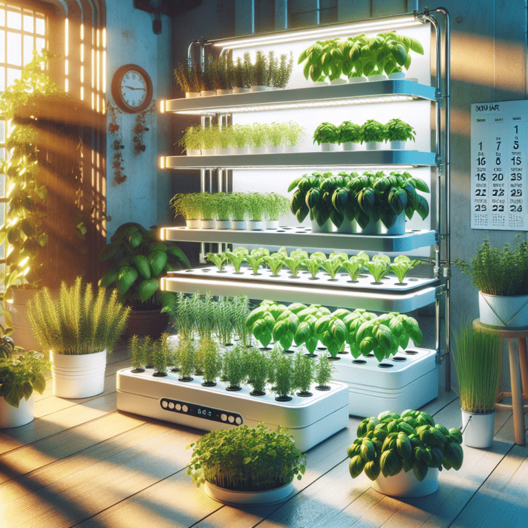 Using hydroponics to grow fresh herbs year-round
