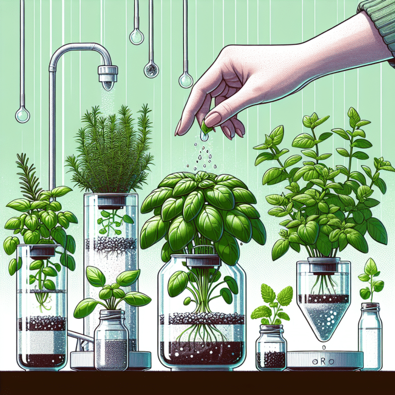 How to water hydroponic herbs effectively