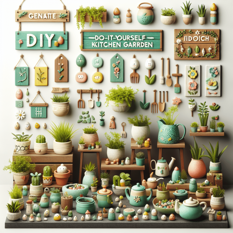 DIY kitchen garden decoration ideas for personalization