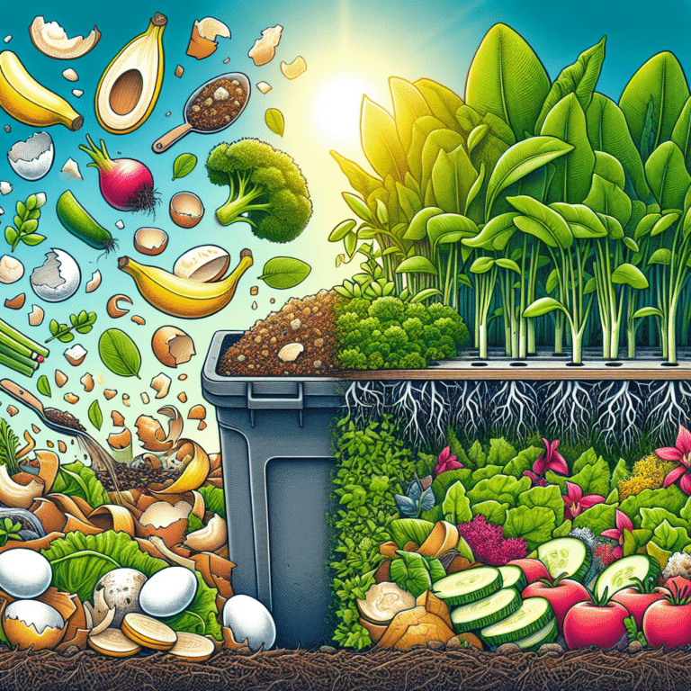 Transforming kitchen scraps into a hydroponic garden