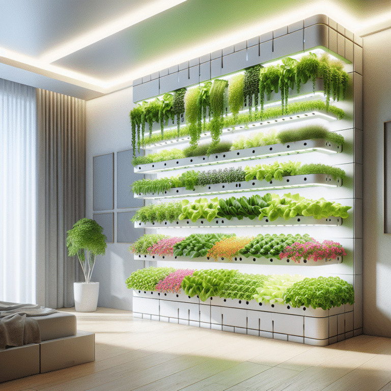 Indoor hydroponic wall garden inspiration for limited spaces
