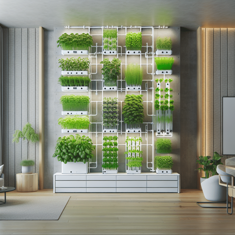 Indoor hydroponic wall garden inspiration for limited spaces