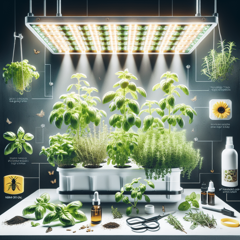 Hydroponic pest control for herbs