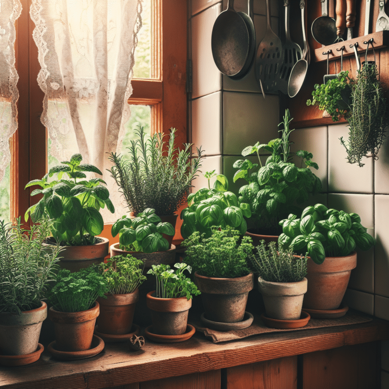 Small kitchen herb garden ideas