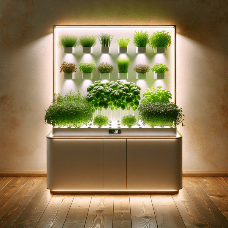 Designing a stylish hydroponic herb garden for any room.