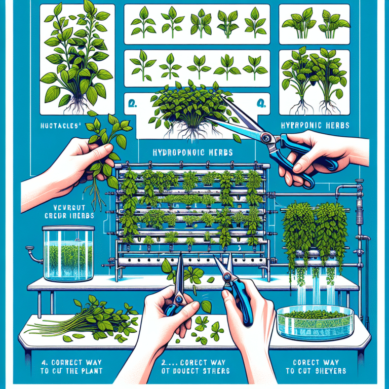 How to harvest hydroponic herbs