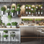 Modern kitchen herb garden layouts to maximize space