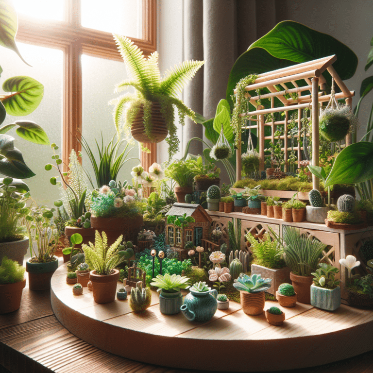 Tiny space indoor garden inspiration