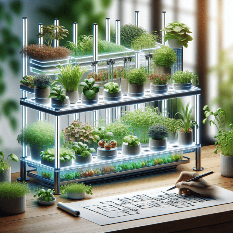 Creative countertop hydroponic garden designs