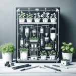 Space-saving hydroponic setups