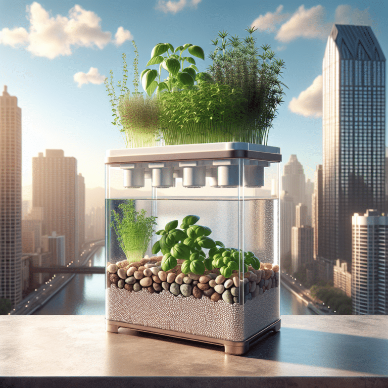 DIY hydroponic herb garden for small apartments