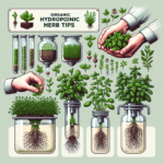 Organic hydroponic herb tips
