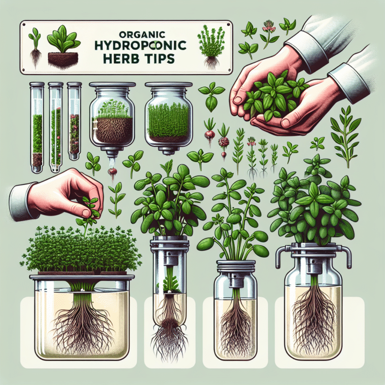 Organic hydroponic herb tips