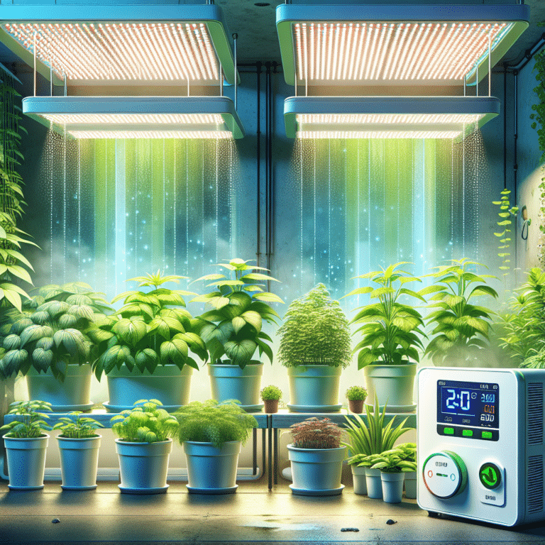 Indoor humidity for hydroponic plants