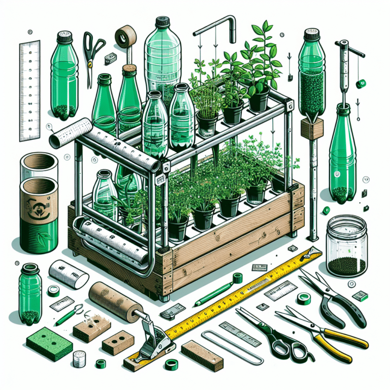 Building a hydroponic system from repurposed materials