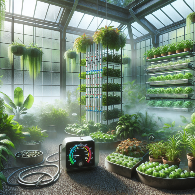 Indoor humidity for hydroponic plants