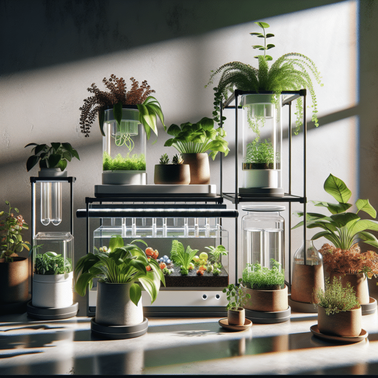 Creative countertop hydroponic garden designs