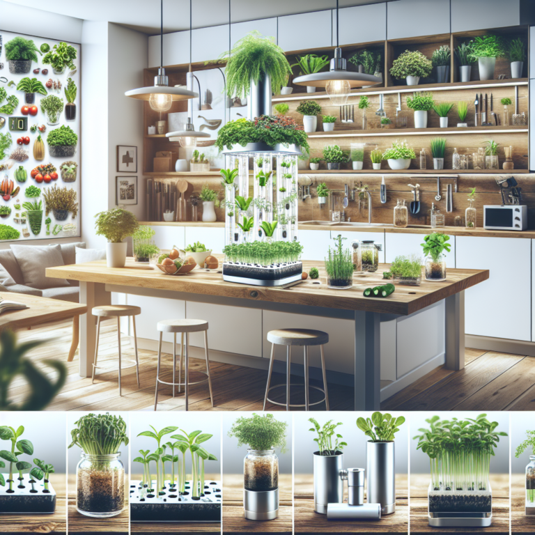 Countertop hydroponic garden ideas