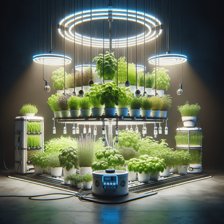 Maximizing light for your indoor hydroponic herb garden