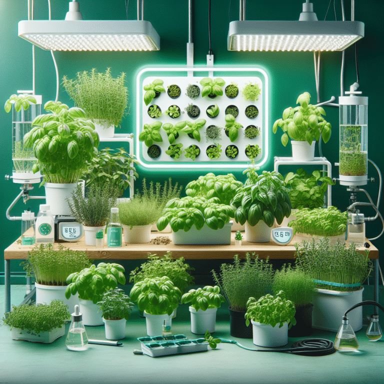 Organic hydroponic herb tips