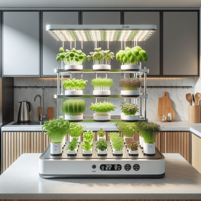 Countertop hydroponic garden ideas for limited spaces