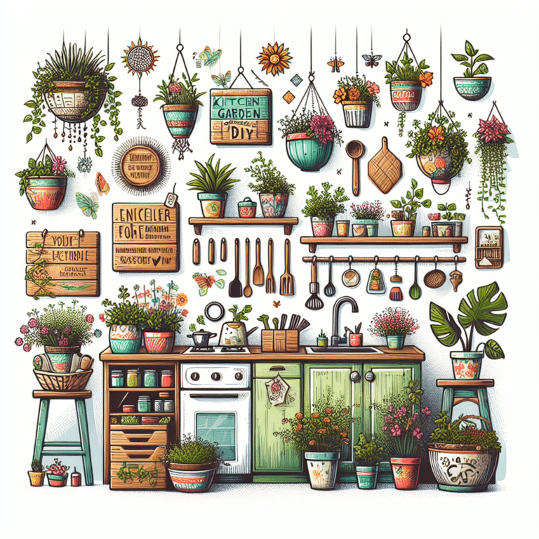 DIY kitchen garden decoration ideas