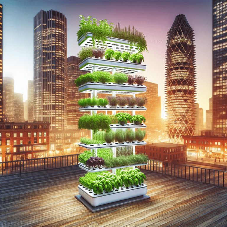 Vertical hydroponic herb garden setups for urban living